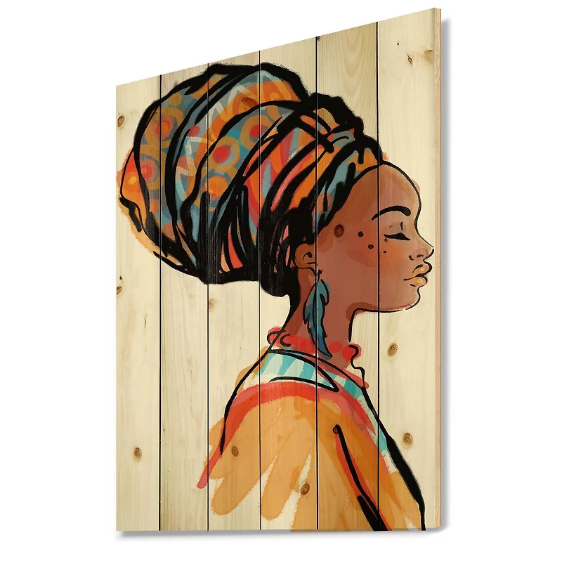 Designart - African American Woman with Turban I