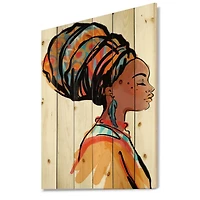 Designart - African American Woman with Turban I