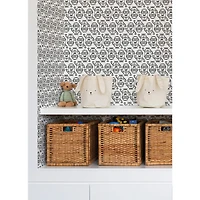 RoomMates Minions Line Art Black Peel & Stick Wallpaper