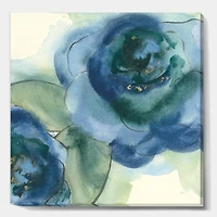 Designart - Blue Floral Poppies V