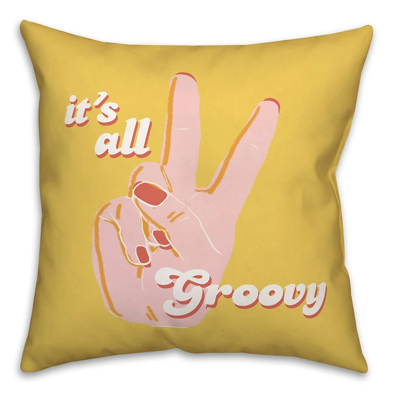 It's All Groovy Throw Pillow