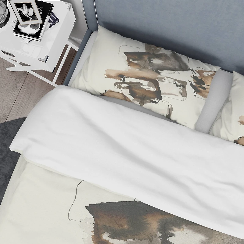 Designart 'Gold Glam Squares II' Glam Bedding Set