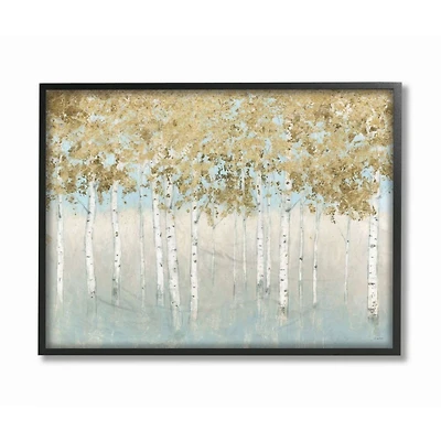 Stupell Industries Abstract Gold Tree Wall Art in Frame