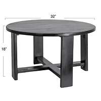 Hello Honey® Elegant Acacia Trestle Round Coffee Table