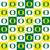 NCAA University of Oregon Ducks Check Cotton Fabric