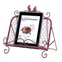13.5" Red Rooster Cookbook Stand