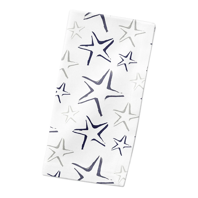 Starfish Pattern 10" x 10" Poly Twill Napkin