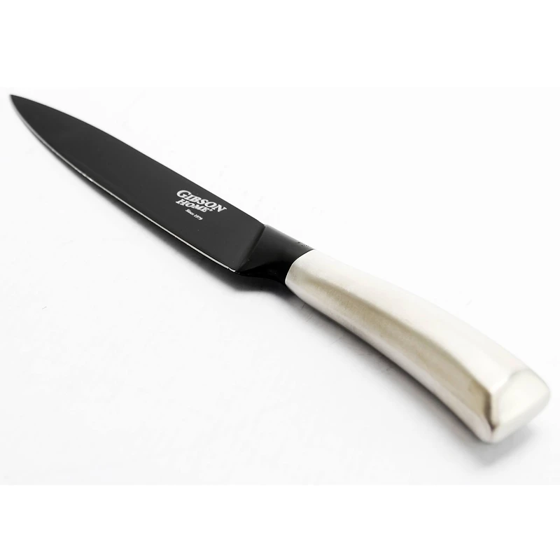 Gibson Home® Opus 8'' Black Stainless Steel Nonstick Carving Knife