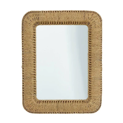 Brown Iron Bohemian Wall Mirror, 40" x 32" x 3"