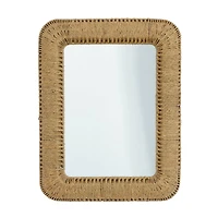 Brown Iron Bohemian Wall Mirror, 40" x 32" x 3"