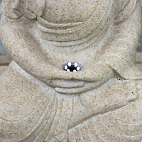 28" LED Lighted Praying Buddha Outdoor Water Fountain