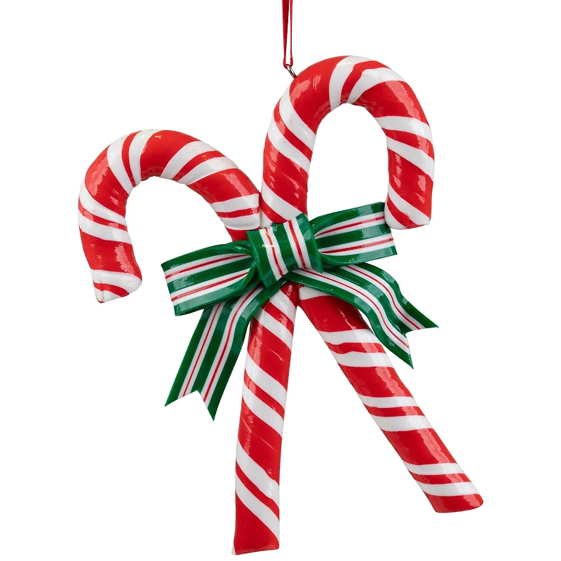 5.25" Red & White Candy Cane Ornament