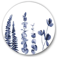 Designart - Navy Blue Eucalyptus I