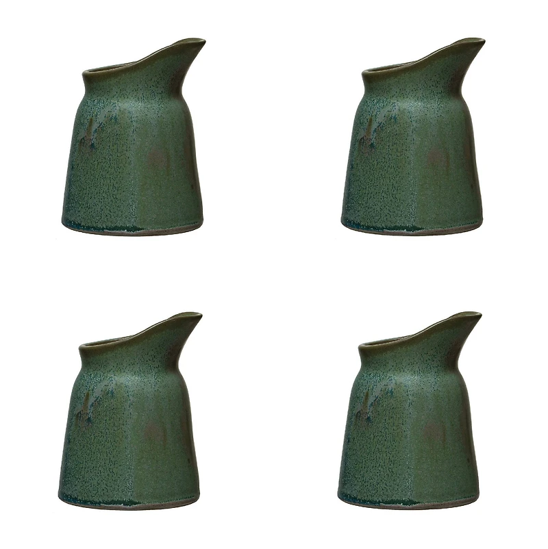 Hello Honey® Matte Green Stoneware Creamer Set, 4ct.