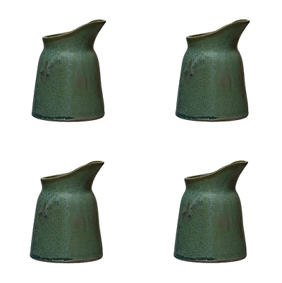 Hello Honey® Matte Green Stoneware Creamer Set, 4ct.