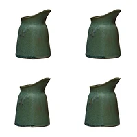 Hello Honey® Matte Green Stoneware Creamer Set, 4ct.