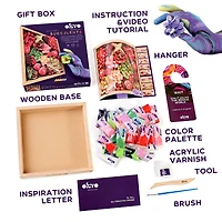 OKTO DIY Wood & Craft Passion Succulents Clay Kit