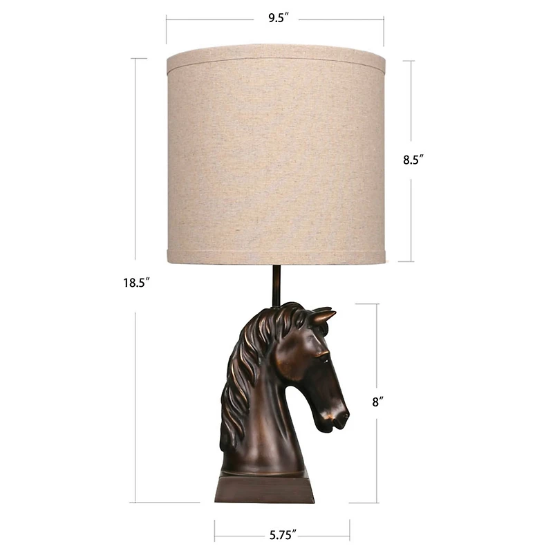 18.5" Horse Head Table Lamp by Ashland®
