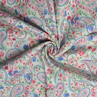 Feldman White Paisley Cotton Flannel