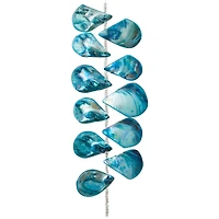 12 Pack: Teal Shell Teardrop Beads, 34mm by Bead Landing™