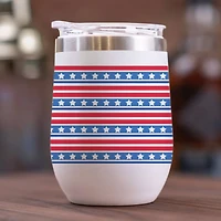 Land Of The Free Wine Tumbler