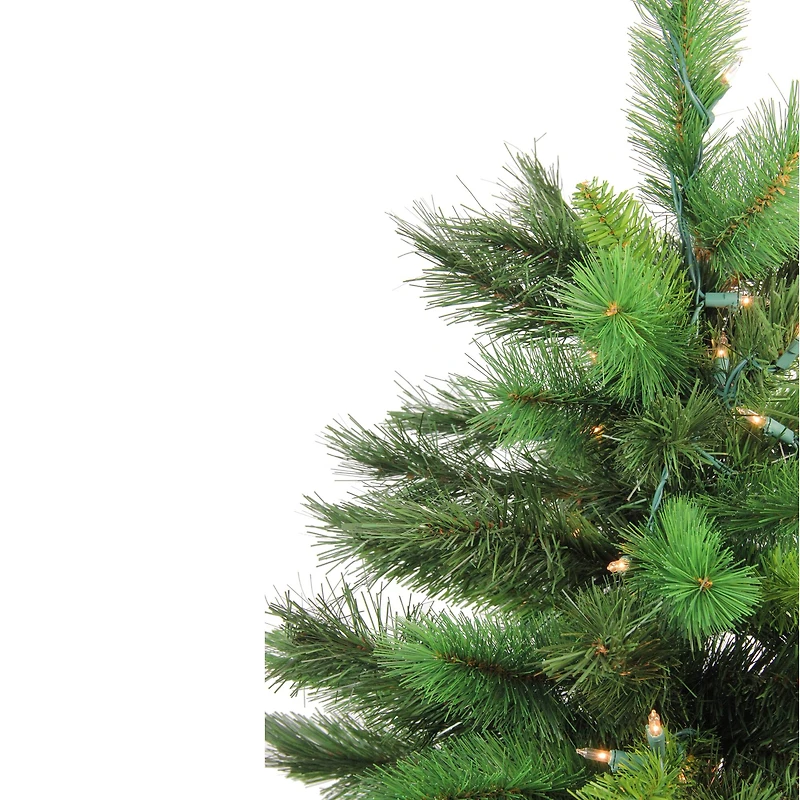 3ft. Pre-Lit New Carolina Spruce Artificial Potted Christmas Tree, Clear Lights