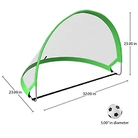 Toy Time Pop Up Soccer Goals Set