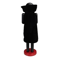 14" Black & Red Wooden Vampire Halloween Nutcracker