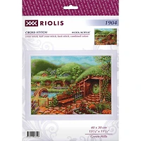 RIOLIS Green Hills Cross Stitch Kit