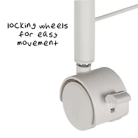 Honey Can Do White 3-Tier Mesh Rolling Cart