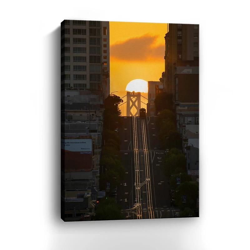 Lumaprints Lombard Street Cable Car Giclée Canvas