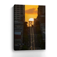 Lumaprints Lombard Street Cable Car Giclée Canvas