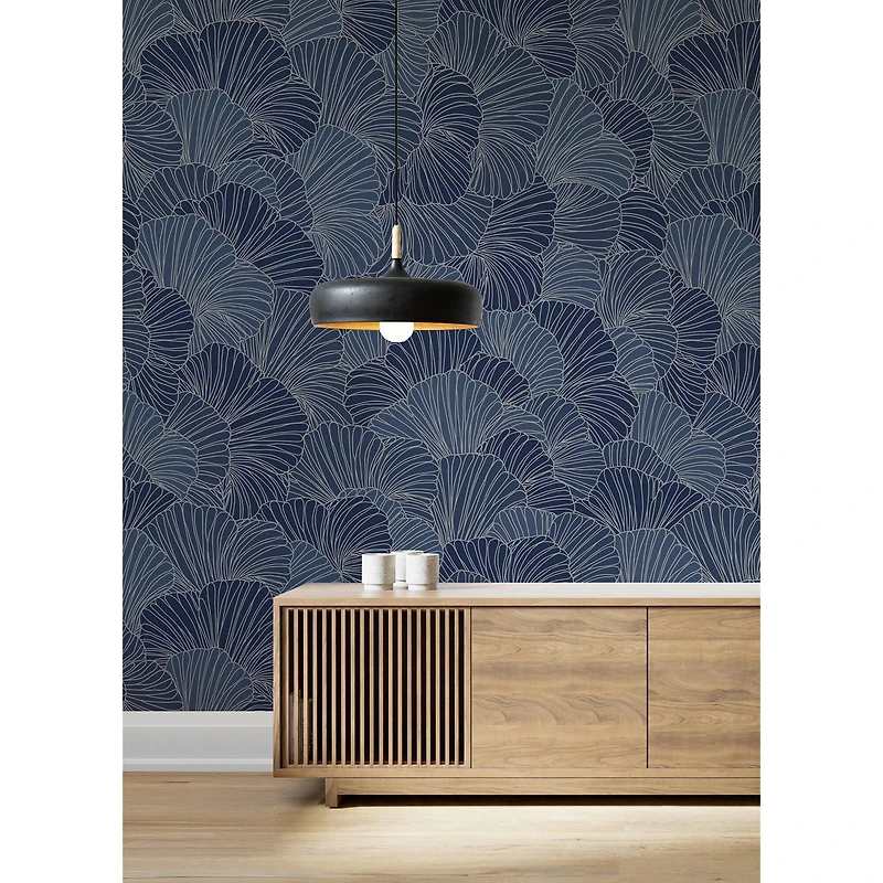 Katie Hunt Royal Blue Petals Wall Mural