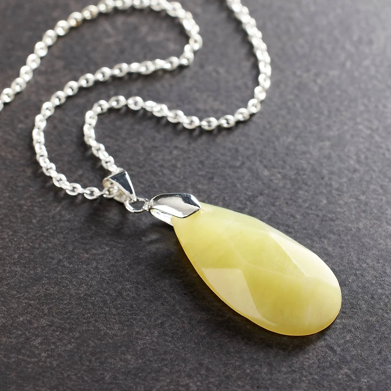 Lemon Jade Teardrop Pendant by Bead Landing™