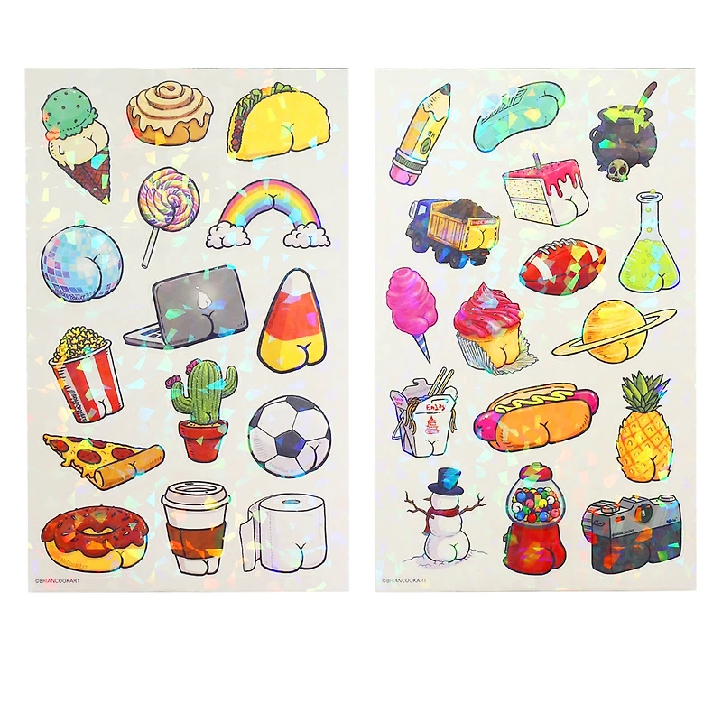 Butts on Things Stickers