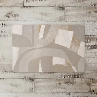 Abstract Layered Shapes Floor Mat