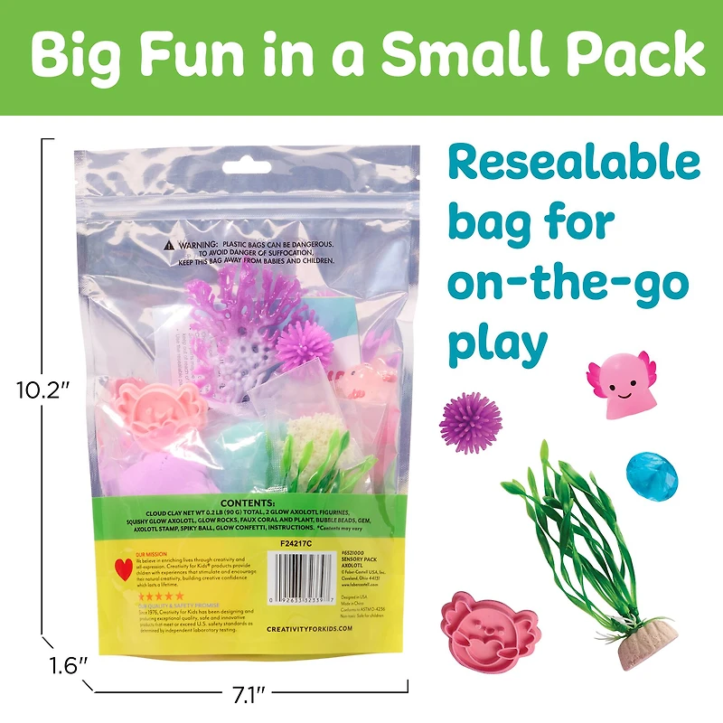 Creativity for Kids® Sensory Pack Axolotl