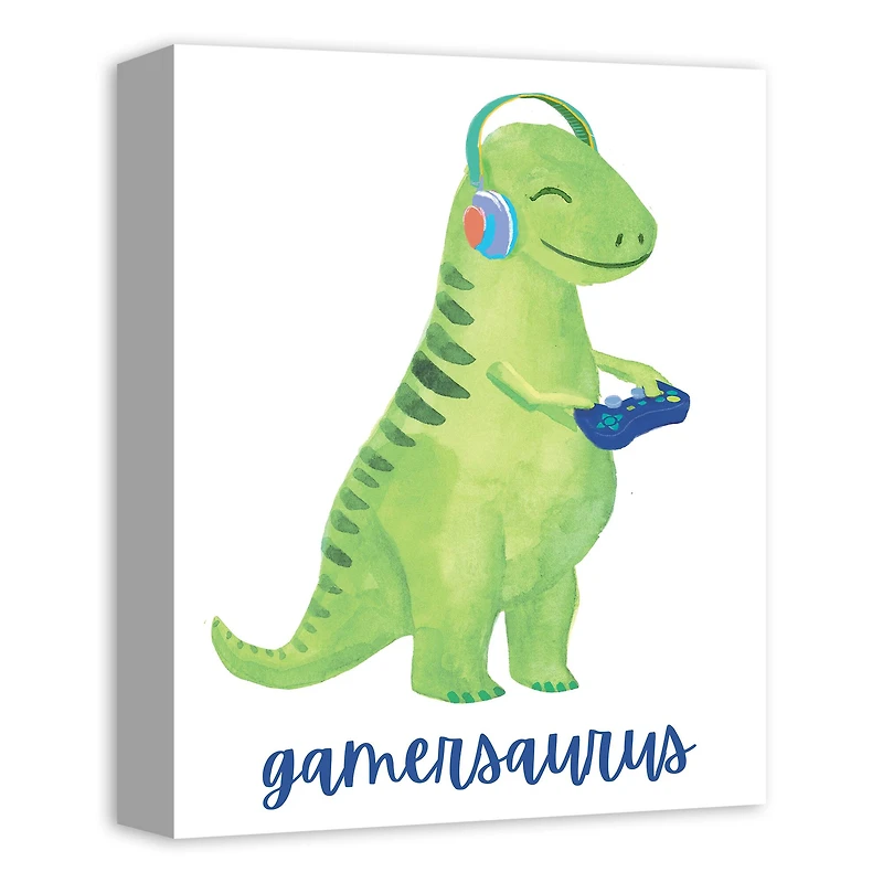 Gamersaurus 11" x 14" Canvas Wall Art