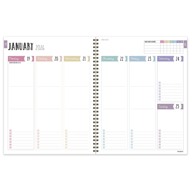 2026 Joyful Year Large Weekly Monthly Planner