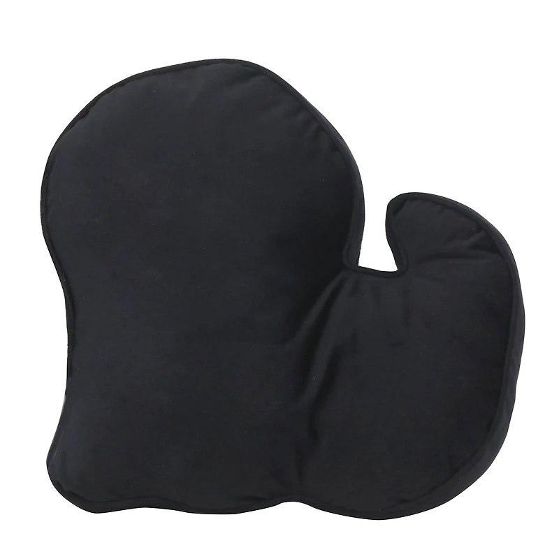 16.5" Black & Silver Skeleton Dog Accent Pillow by Ashland®