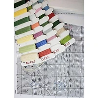 Luca-s April Bouquet Counted Cross Stitch Kit