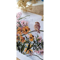 Merejka Black-Eyed Susans & Phlox Counted Cross Stitch Kit