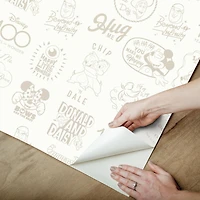 RoomMates Disney 100th Anniversary Icons Beige Peel & Stick Wallpaper