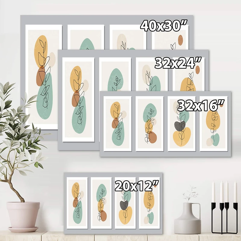 Designart - Minimalistic Compostion of Organic Shapes III