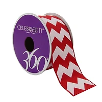 12 Pack: 1.5" Grosgrain Chevron Ribbon by Celebrate It® 360°™