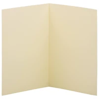 JAM Paper 4.62" x 6.25" Ivory Blank Foldover Cards