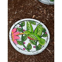 Green Hummingbird Garden Stepping Stone