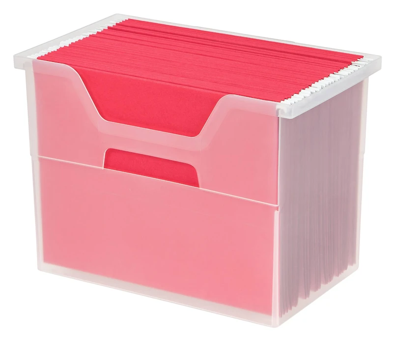 IRIS® Large Open Top Plastic File Box