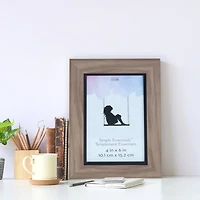 Simply Essentials™ 4" x 6" Brown with Black Edge Frame by Studio Décor®