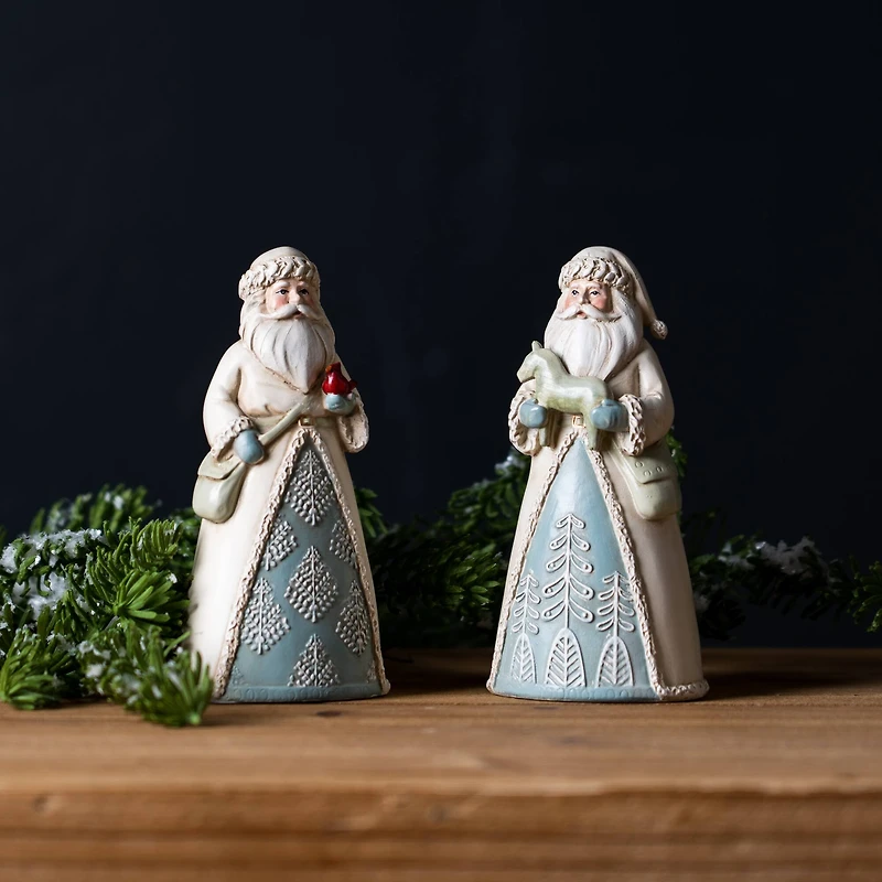 5" Winter Santa Figurine Set